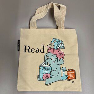 Out of Print Elephant & Piggie small canvas tote bag